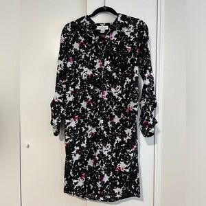 Motherhood maternity dress size S black and pink floral